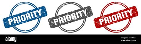 priority stamp. priority sign. priority label set Stock Vector Image ...