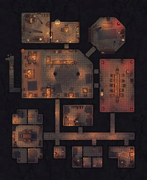 The Underground Sanctuary Dungeon Map | 2-Minute Tabletop