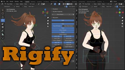 BLENDER 3.2.2 Anime rigging Using Rigify - YouTube