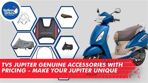 TVS Jupiter Genuine Accessories With Pricing - Make Your Jupiter Unique