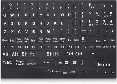 Buy Universal English Keyboard Stickers, Large Computer Laptop Replacement Keyboard Stickers ...