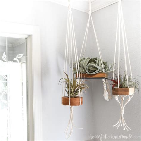 Hanging Air Plant Holder DIY - Houseful of Handmade