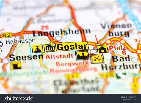 Goslar Germany On Map Stock Photo (Edit Now) 1223886457