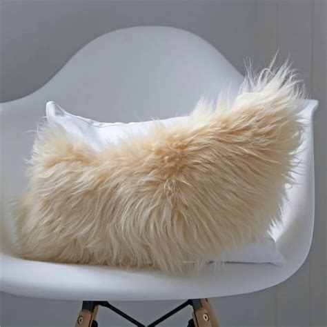 Bsci Certification Colorful Genuine Sheepskin Wool Cushion Sheep Throw Pillow - Buy Bsci ...