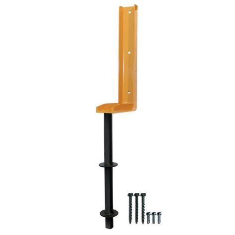 The Fix-A-Fence 8-1/2 in. x 3 in. x 36 in. 11 lb. Heavy Duty Powder Coated Metal Fence Post ...