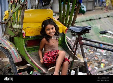 Dhaka, Bangladesh. 22nd July, 2015. A portrait of Slum children at ...