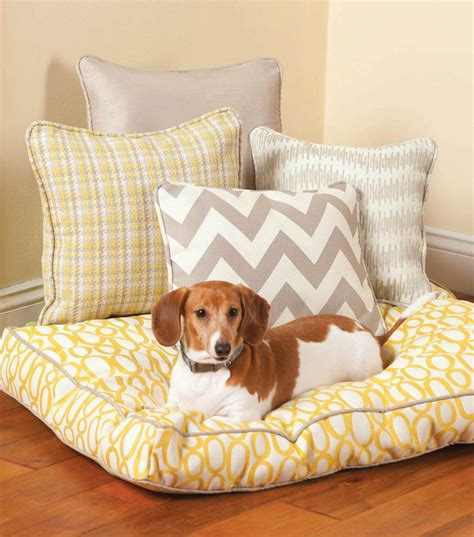 Box Cushion Dog Bed - JoAnn | Jo-Ann | Dog bed sewing pattern, Dog bed cushion, Diy dog bed