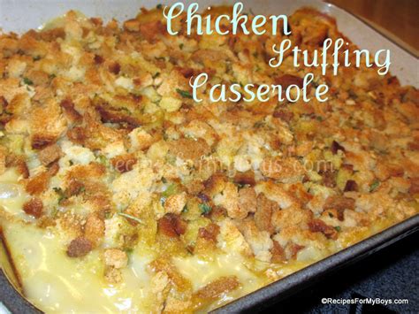 chicken and stove top stuffing casserole recipe