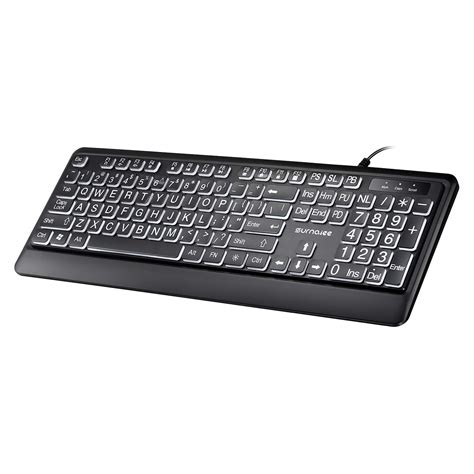 Large Letter Wired White LED Backlit Keyboard | lupon.gov.ph