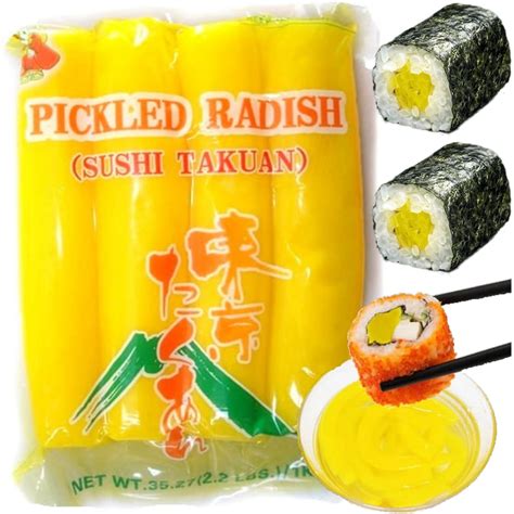 Rzodkiew Oshinko Do Sushi Cała 1kg NOBI - Sklep PrzepisyChinskie.pl