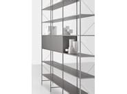 Contemporary style open floor-ceiling mounted divider aluminium shelving unit MINIMA 3.0 ROOM ...
