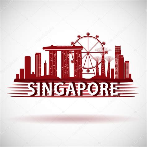 Modern Singapore City Skyline Design Stock Vector by ©Marisa_ 118057202