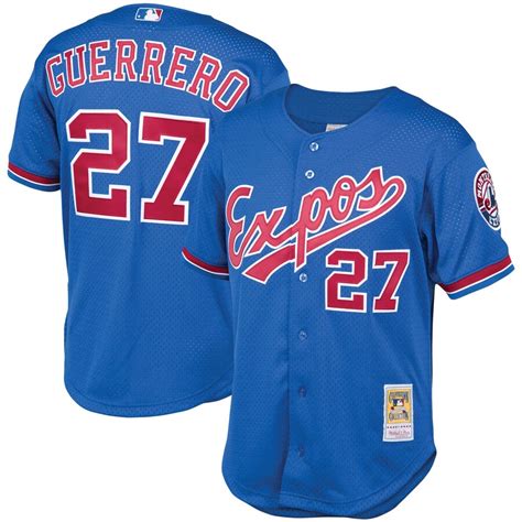 Men's Mitchell & Ness Vladimir Guerrero Blue Montreal Expos Cooperstown ...