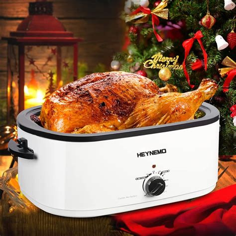 CozyHom 24 Quart Electric Roaster Oven Stainless Steel Roaster Pan With ...