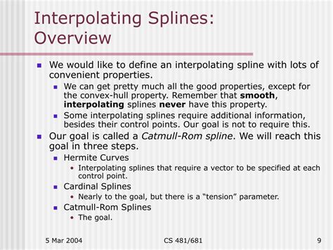 PPT - Interpolating Splines, Implicit Descriptions PowerPoint ...