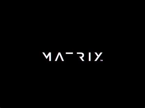 Matrix Logo Design | Matrix logo, Logo design, Identity design logo