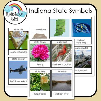 Indiana State Symbols - 12 cards Indiana State, Tpt, Symbols ...