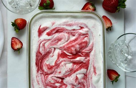 Easy Strawberry Swirl Ice Cream (no egg) | epicuricloud (Tina Verrelli) Homemade Vanilla Ice ...