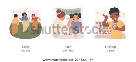 School Fair Fun Activities Isolated Cartoon Stock Vector (Royalty Free) 2231821459 | Shutterstock