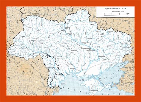 Rivers map of Ukraine in ukrainian | Maps of the Ukraine | Maps of ...