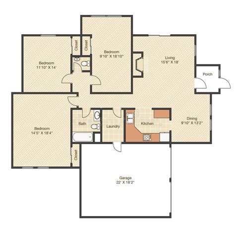 House Plan with Measurements Stock Illustration - Illustration of plan, blueprint: 39692818