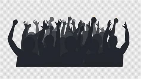 Crowd of people at a concert. Animation ... | Stock Video | Pond5