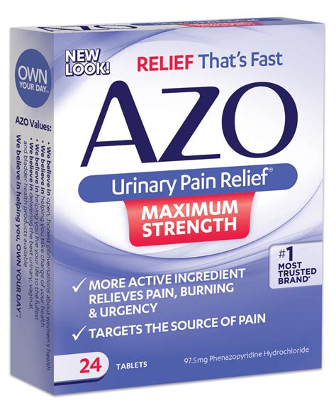 Azo Max Urinary Pain Relief Tablets, 24ct - Walmart.com