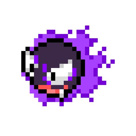 Pokemon gastly pixel art – Artofit