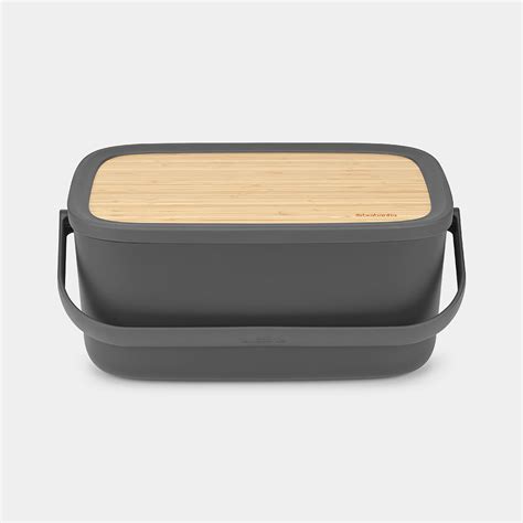 Brabantia Bread Bin - Dark Grey - Home Store + More