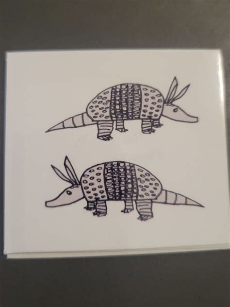 Armadillo 1 Temp Tattoo - Etsy