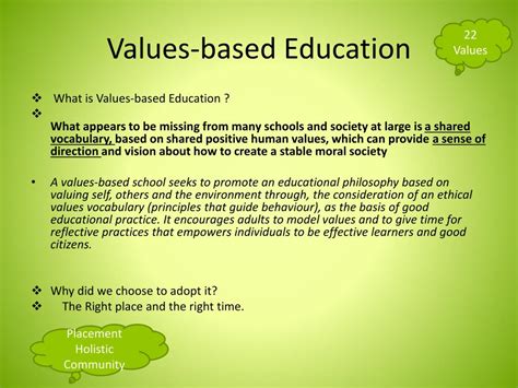 PPT - Values-based Education PowerPoint Presentation, free download ...