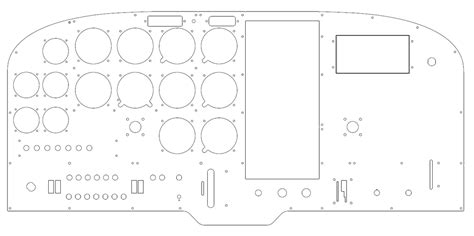 Cessna 172 Instrument Panel Template