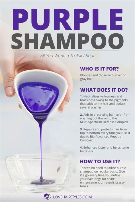 All You Need To Know About Purple Shampoo Why & How You Should Use It Infographic ️ If you want ...