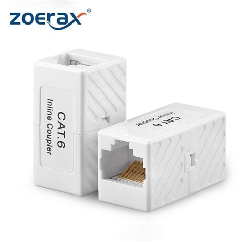 ZoeRax 1pcs RJ45 Cat6 Inline Coupler Ethernet Coupler, Ethernet ...