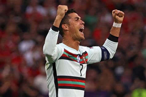 Cristiano Ronaldo strikes twice, sets Euro goal record as Portugal beat ...