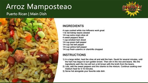 Quick & Delicious Arroz Mamposteao - Hispanic Food Network