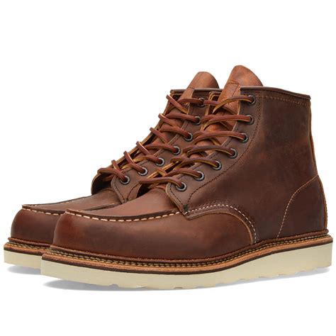 Red Wing 1907 Heritage Work 6" Moc Toe Boot Copper Rough & Tough | END.