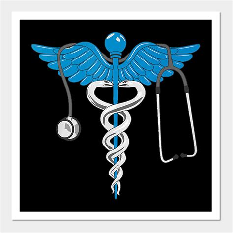 Nurse Caduceus Medical Symbol Nursing Wall And Art Print | Nurse-caduceus-medical-symbol-nursing ...