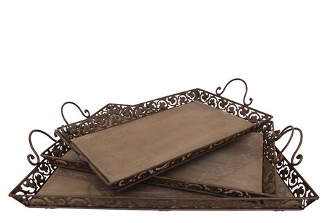 S/3 Rectangular Trays on One Kings Lane today | Fashion room, Rug decor, Tray