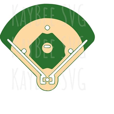 Baseball Diamond SVG PNG JPG Clipart Digital Cut File Downlo - Inspire Uplift