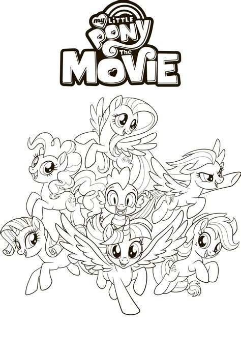 My Little Pony Movie Coloring Pages Coloring Pages