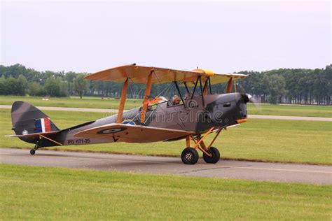 Vintage old biplane model editorial photography. Image of aviation ...