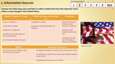 The Judicial Branch & Social Change 1. Question & Research Task - ppt ...