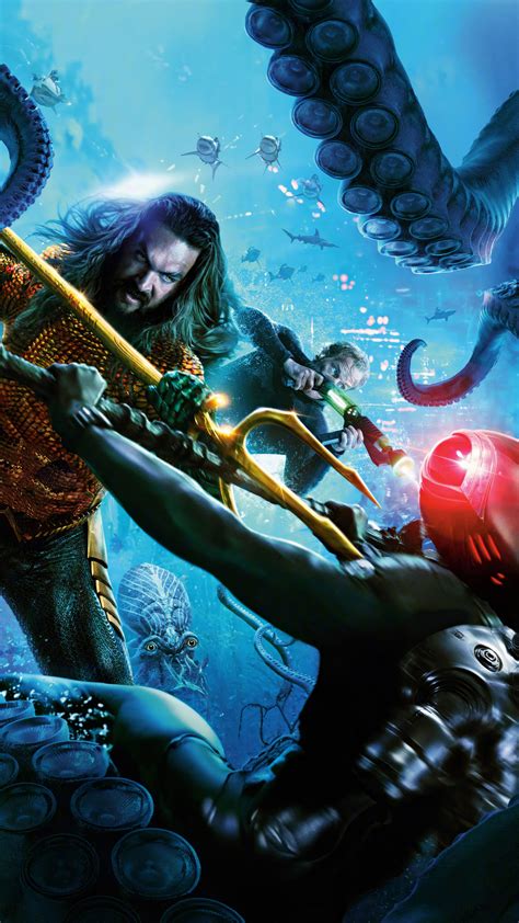 Aquaman vs Black Manta Aquaman 4K #4711n Wallpaper iPhone Phone