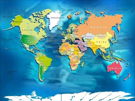 WORLD MAP W/ COUNTRIES GLOSSY POSTER PICTURE PHOTO maps globe country earth 283 | eBay