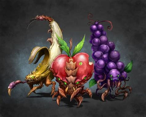 30 Creative Fruit-Turned-Animal Photos | Plant monster, Monster illustration, Concept art