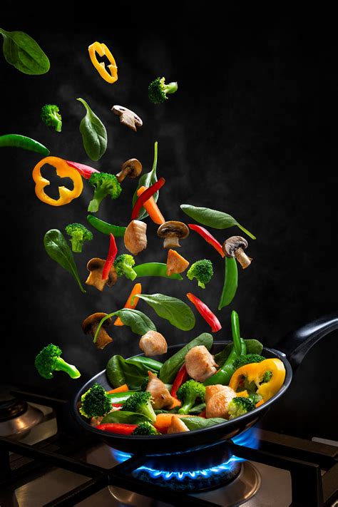 Flying food on Behance