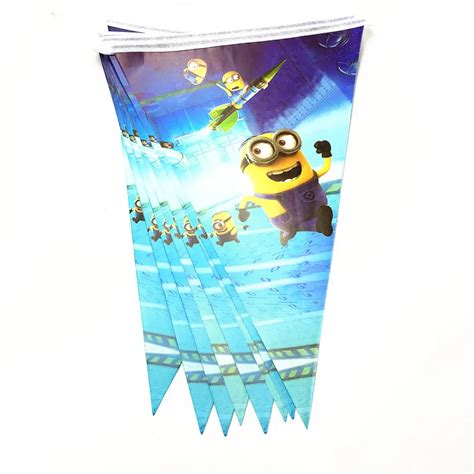 1pcs Minions banner baby shower party supplies minions paper banner ...