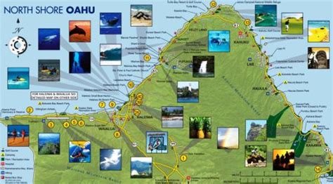 North Shore Oahu map | North shore oahu, Oahu map, North shore hawaii