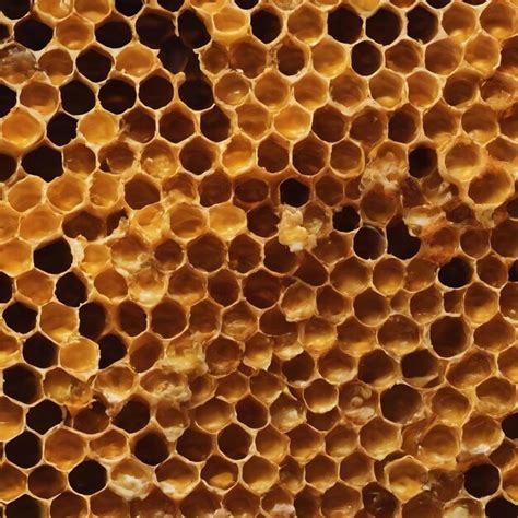 Premium AI Image | Honeycomb close up